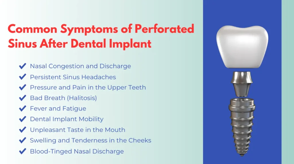 9 Common Symptoms of Perforated Sinus After Dental Implant